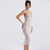 Mini-Sommerkleid mit Blumenspitze, gerüschtem Rückenausschnitt, raffinierten Ärmeln und quadratischem Ausschnitt - Weiß